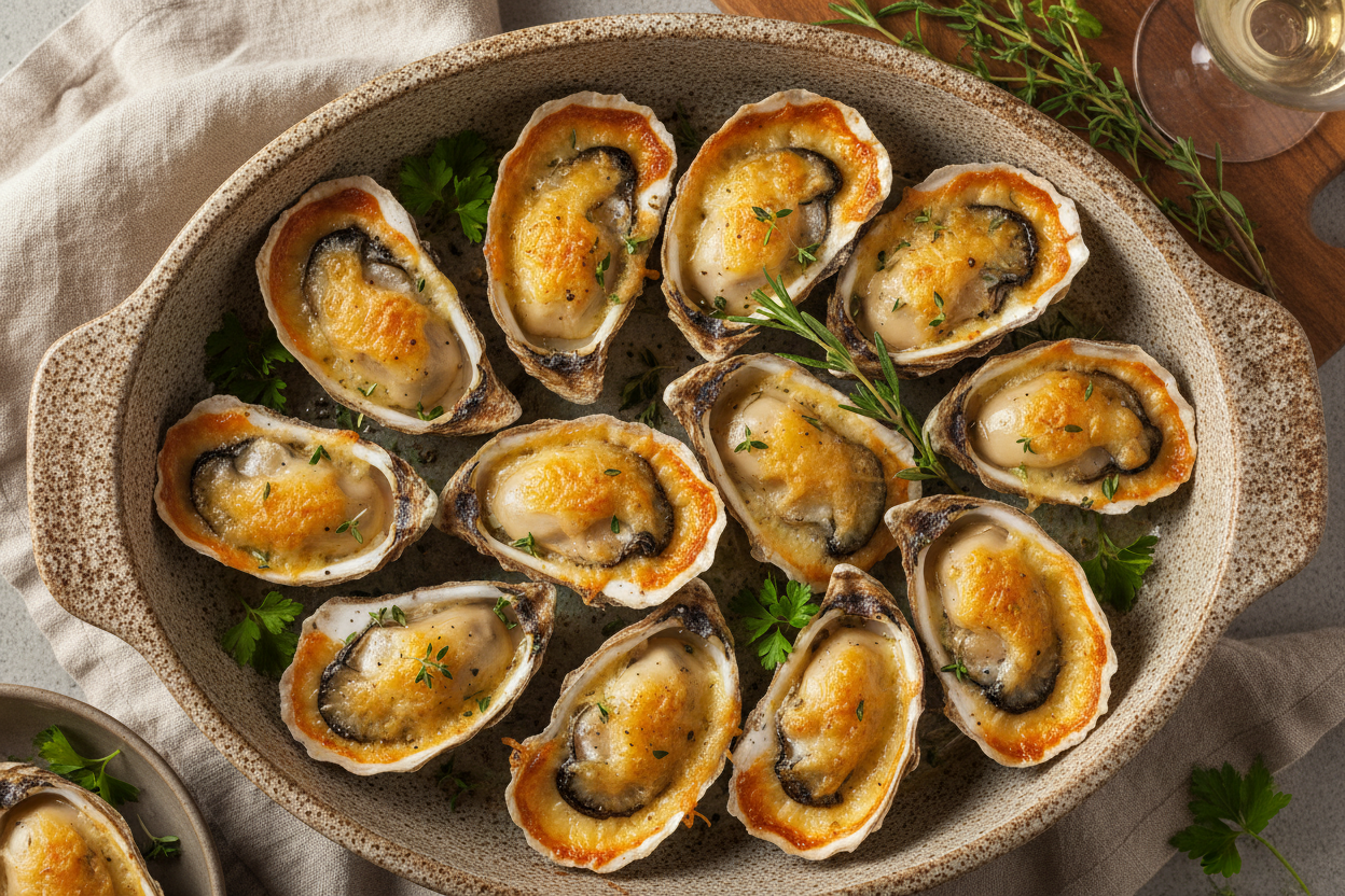 The Best Baked Oysters with Parmesan You'll Ever Make