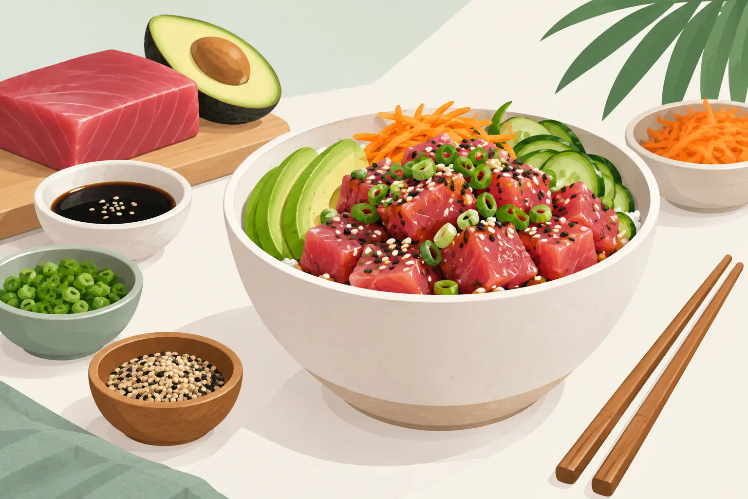 How to Prepare Ahi Poke With Restaurant Polish