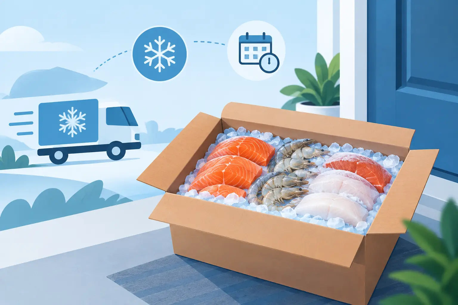 When Does Seafood Arrive Frozen at Your Door?