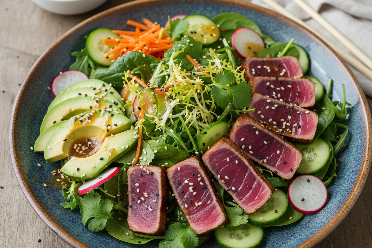Japanese Tuna Tataki Salad Recipe