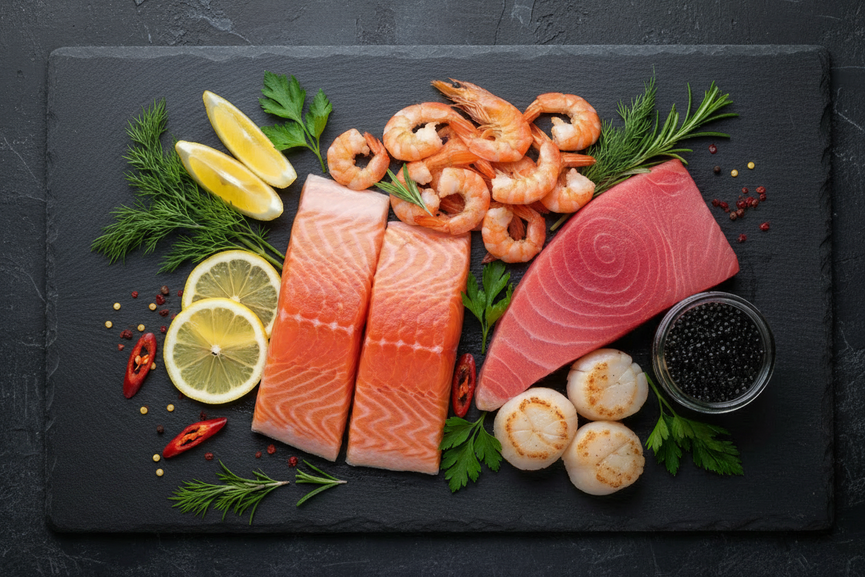 Seafood for High-Protein Diets