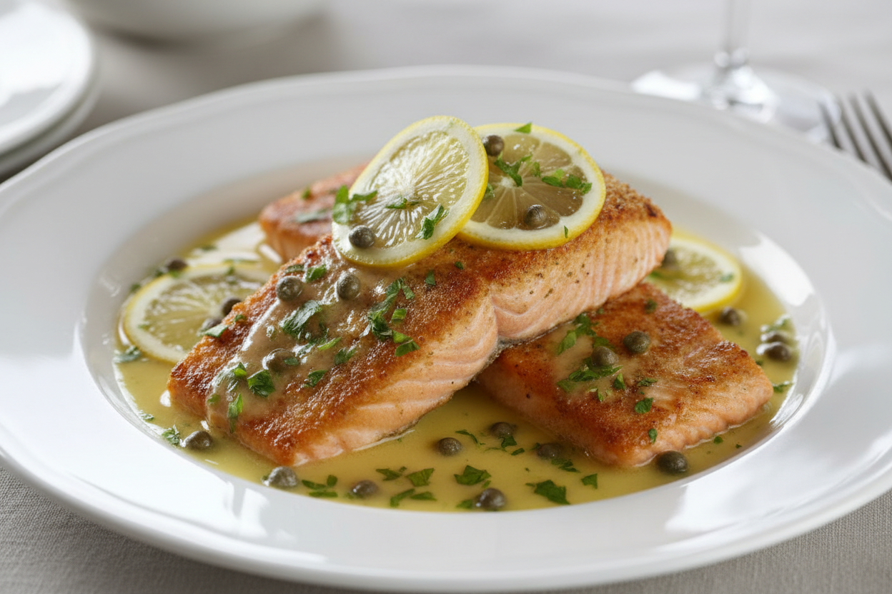 Easy Salmon Piccata Recipe (Ready in Just 15 Minutes)