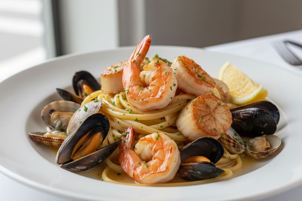 Restaurant-Style Seafood Linguine You Can Make at Home
