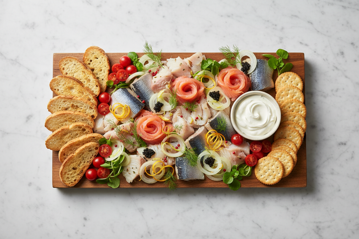 How to Create a Premium Seafood Board with Smoked Fish