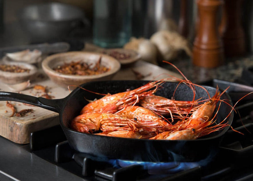 Premium Wild-Caught Spot Prawns – Frozen, Sweet & Tender (Jumbo, 2.2 lbs)