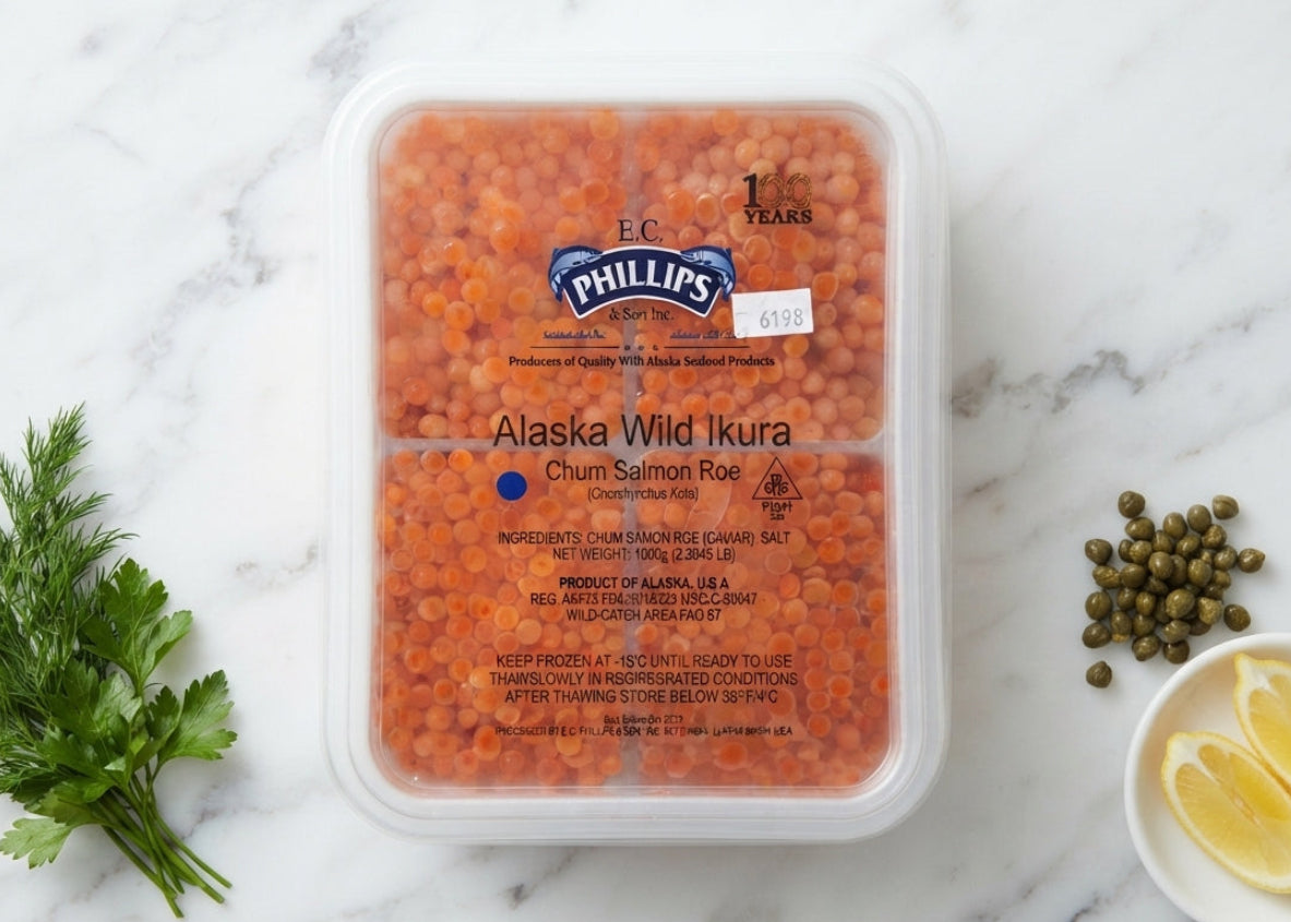 Caviar de kéta olympique de qualité supérieure 2,2 lb (1 kg)