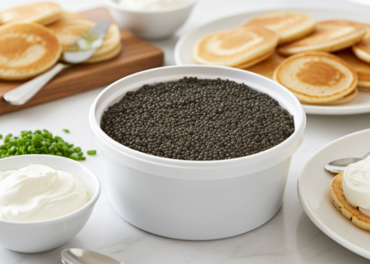 Premium Paddlefish Black Caviar - 8 oz and 16 oz