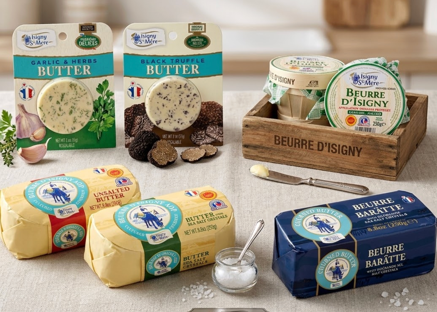 Isigny Sainte-Mère Butter Selection