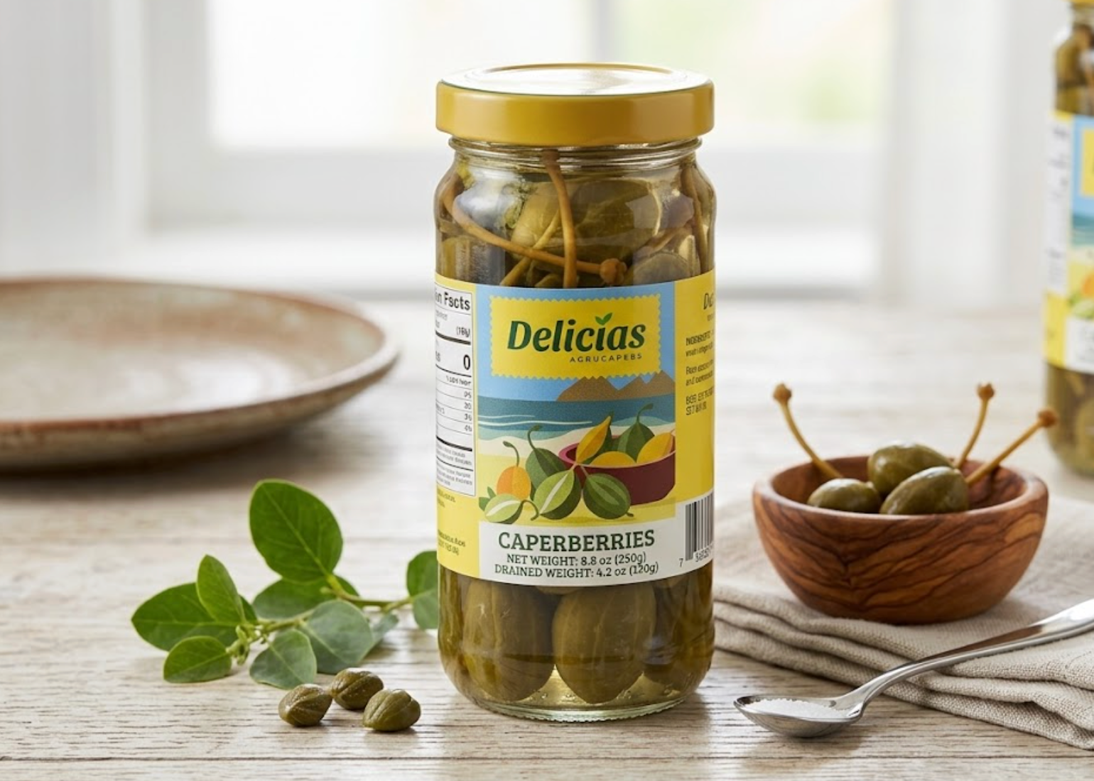 Delicias Caperberries 8.8 oz