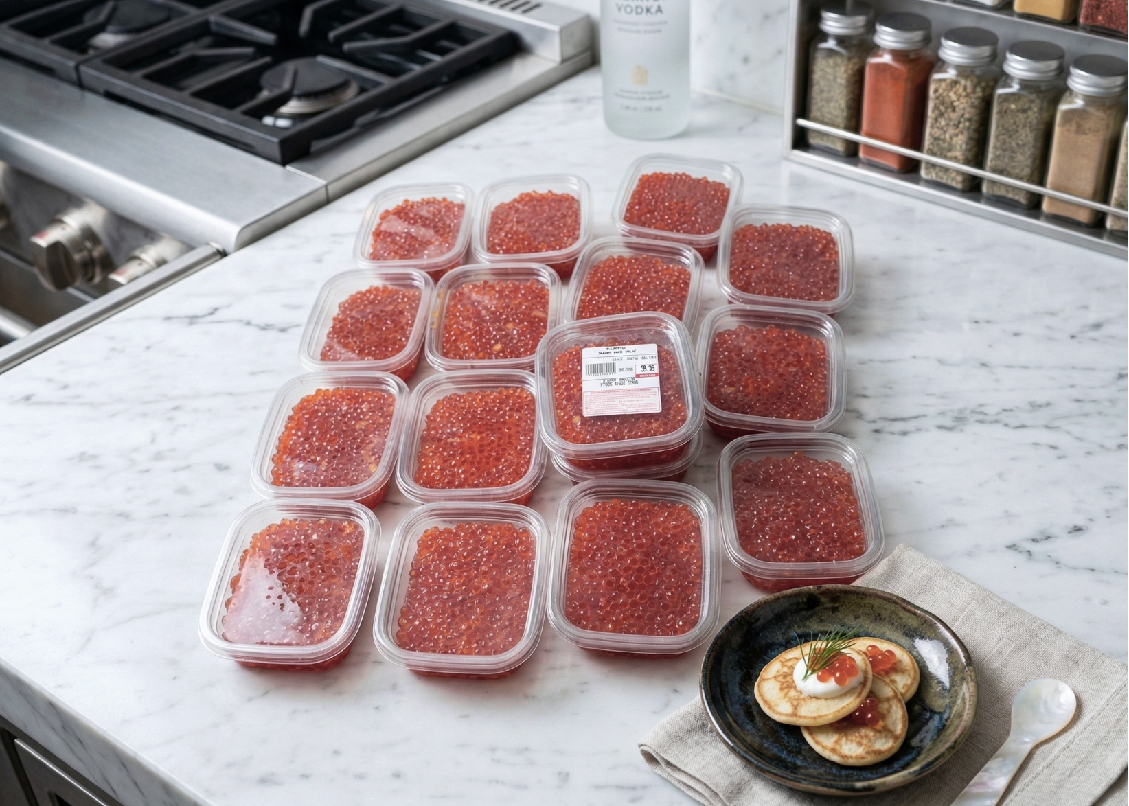 3/4 lb Homemade King Salmon Caviar Special