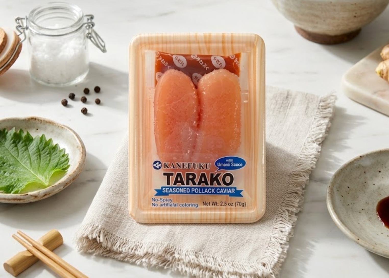 Kanefuku Tarako Seasoned Pollack Caviar 2.5 oz