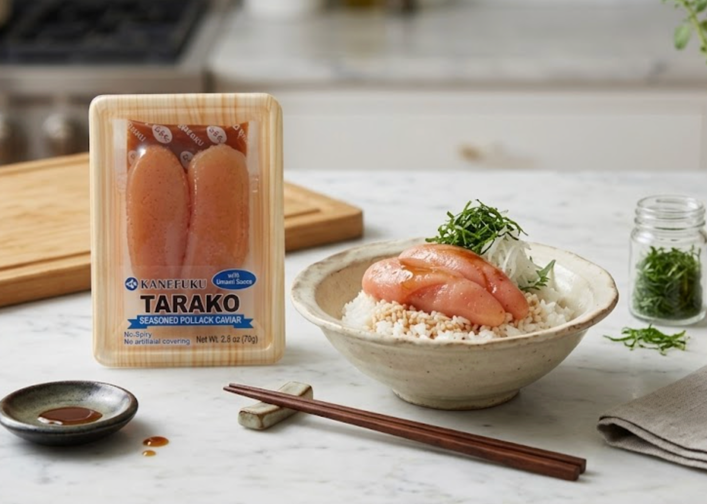 Kanefuku Tarako Seasoned Pollack Caviar 2.5 oz