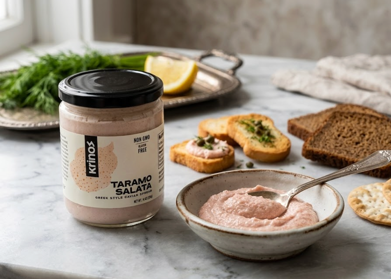 Krinos Taramosalata Greek Style Caviar Spread 14 oz