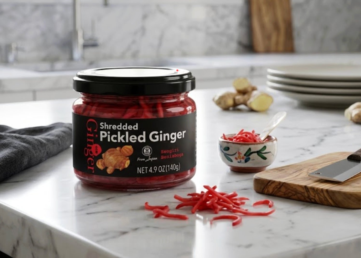 Muso From Japan Shredded Pickled Ginger 4.9 oz