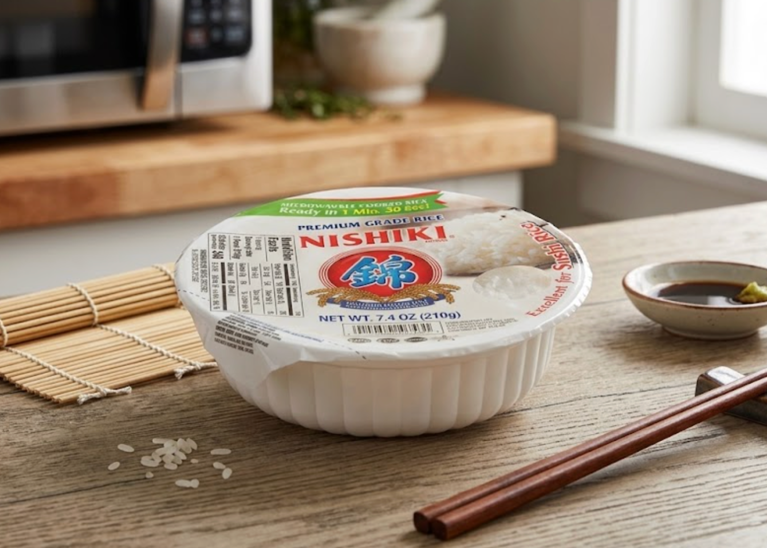 Nishiki Premium Grade Rice 7.4 oz Cooked