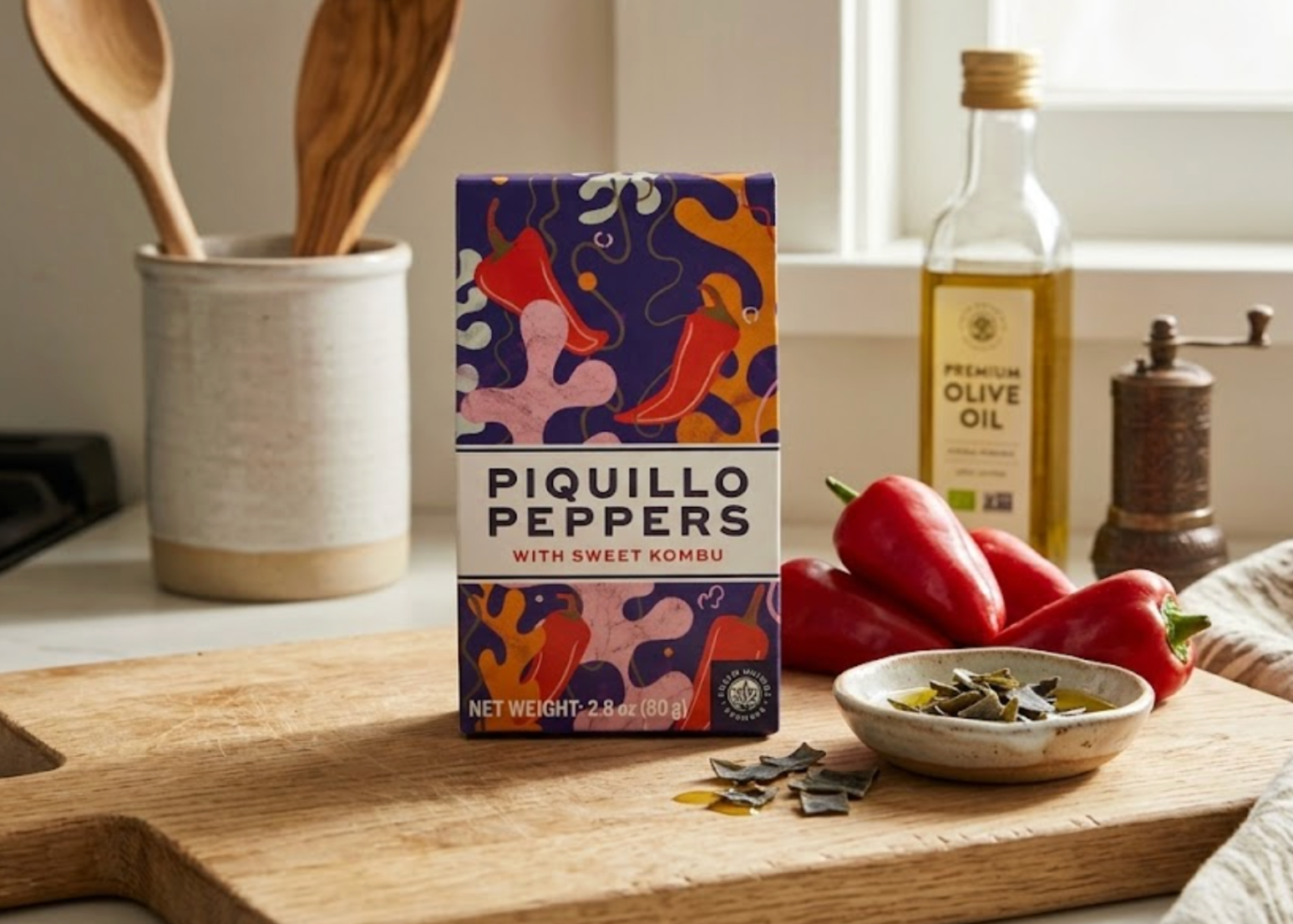 Porto Muiños Piquillo Peppers with Sweet Kombu 2.8 oz