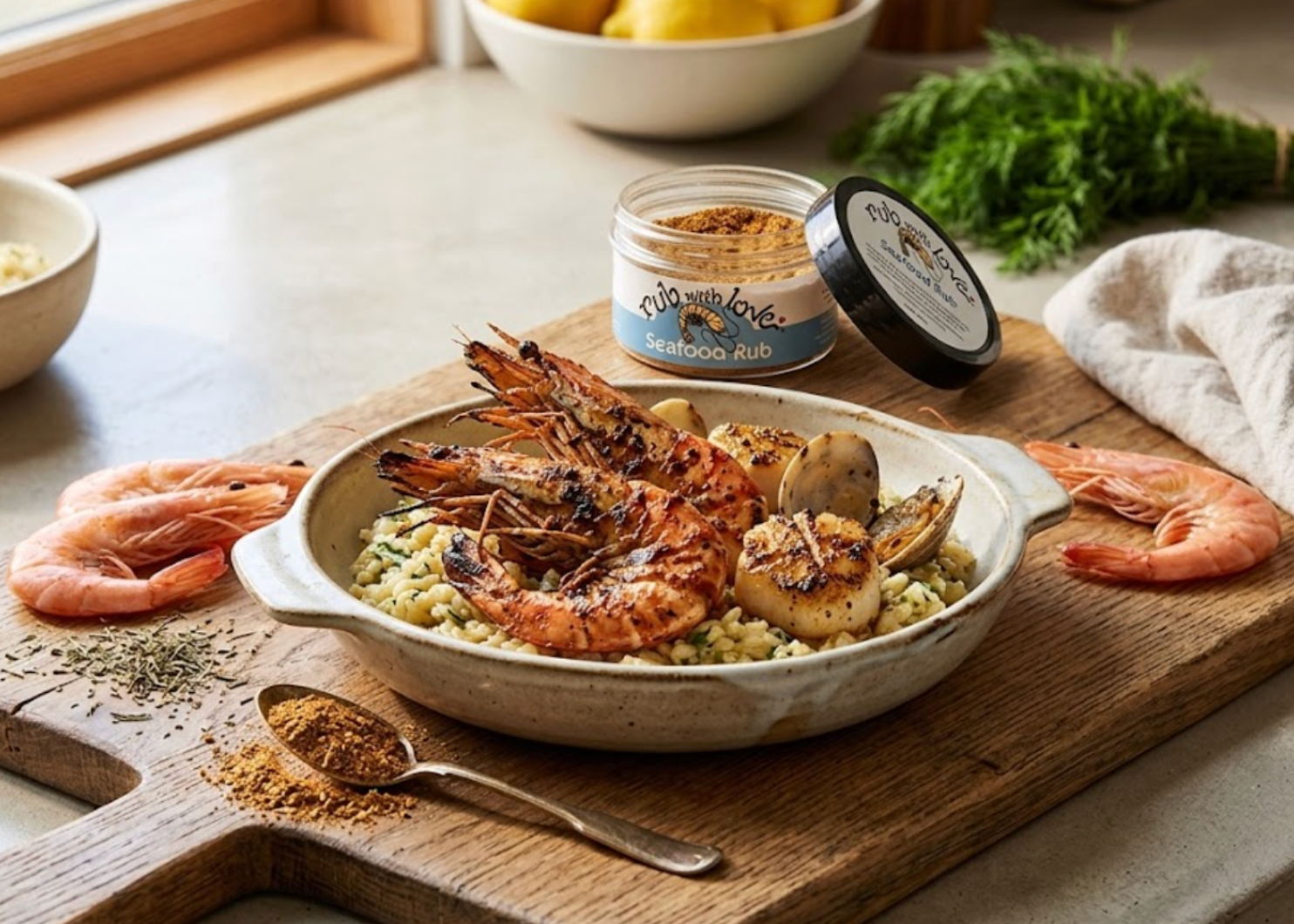 Rub with Love Seafood Rub by Chef Tom Douglas 3.5 oz