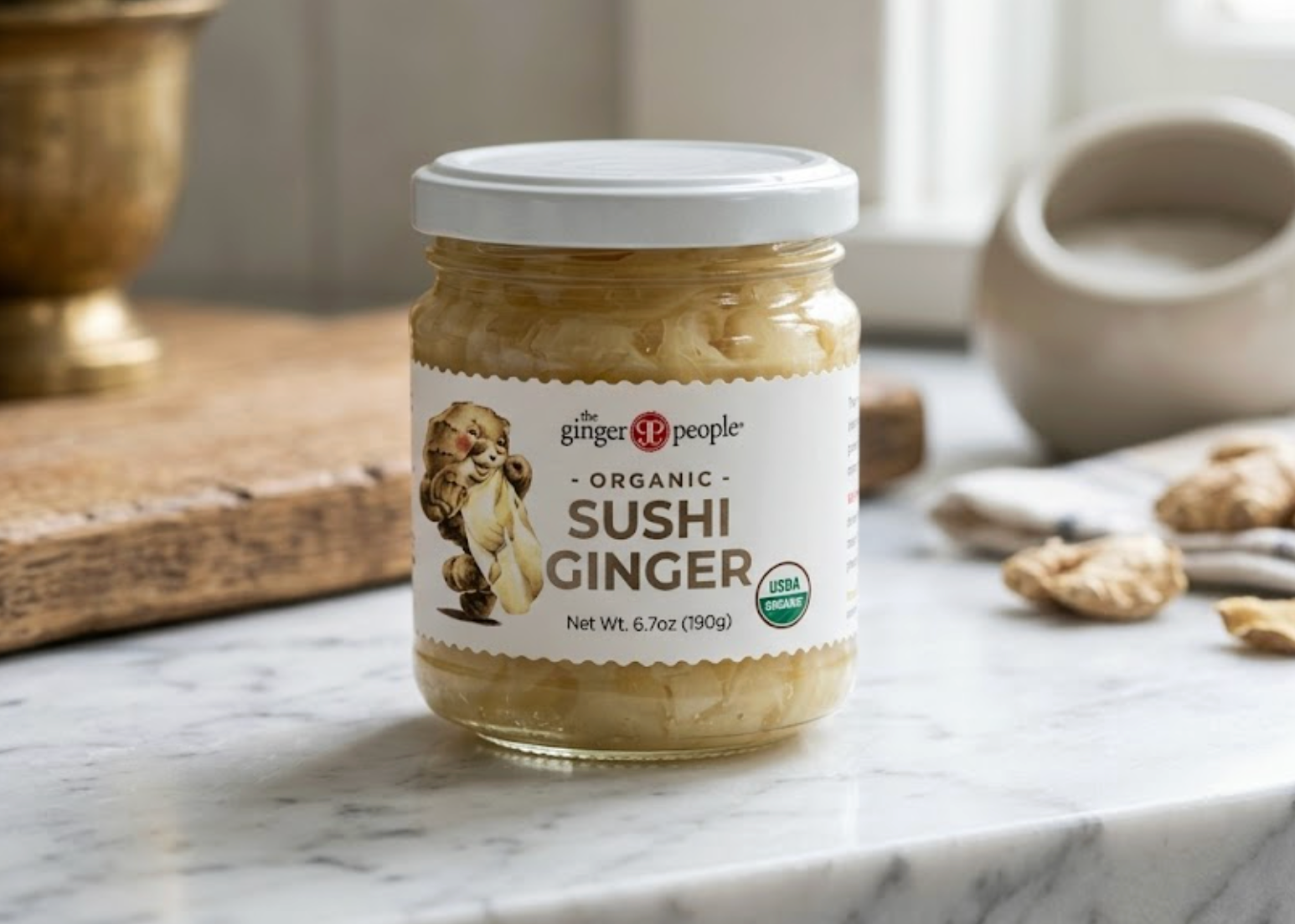 The Ginger People Organic Sushi Ginger 6.7 oz
