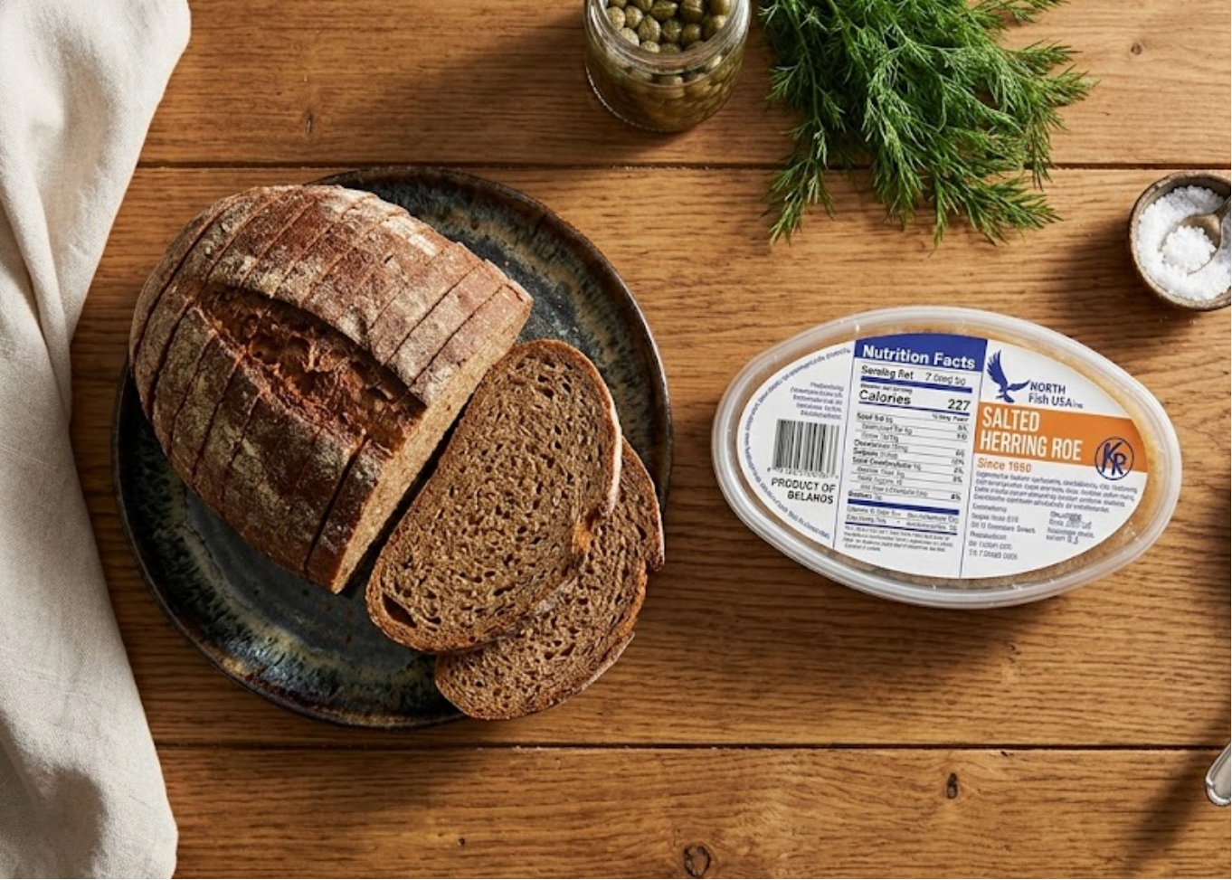 North Fish Salted Herring Roe 227 g