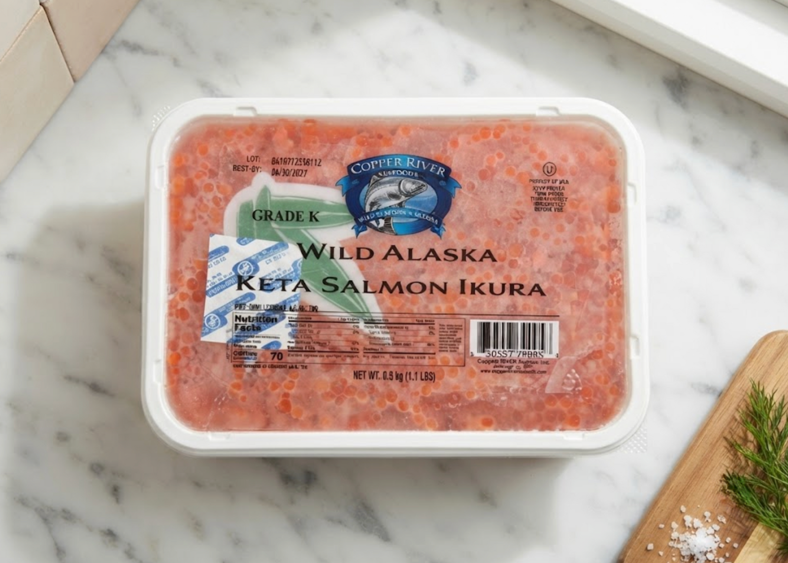 Copper River Seafoods Chum (Keta) Ikura 500g (1.1 lbs)