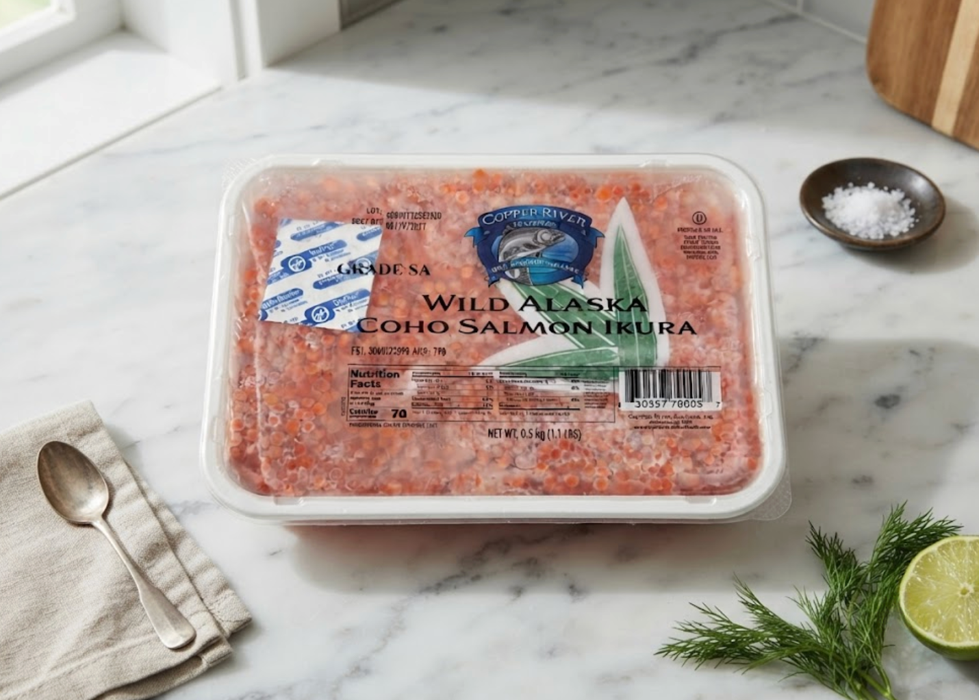 Copper River Seafoods Coho Salmon Ikura 500g (1.1 lbs)